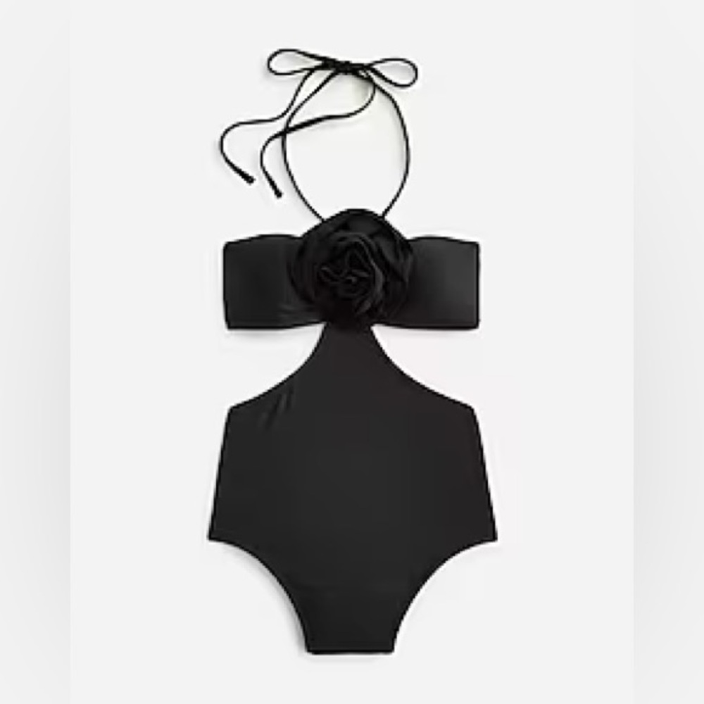 J. Crew Rosette side cutout one piece swimsuit Size 20